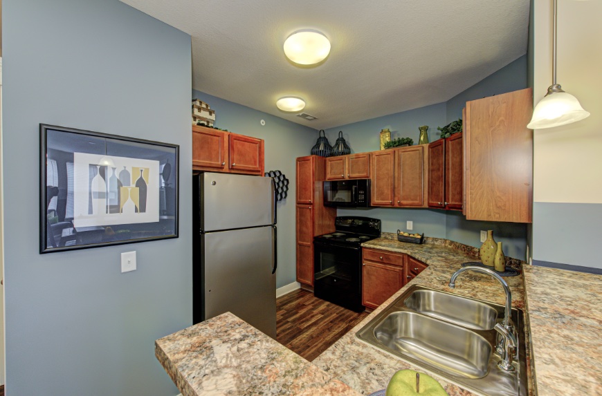 Open Kitchen with Storage in Carmel.